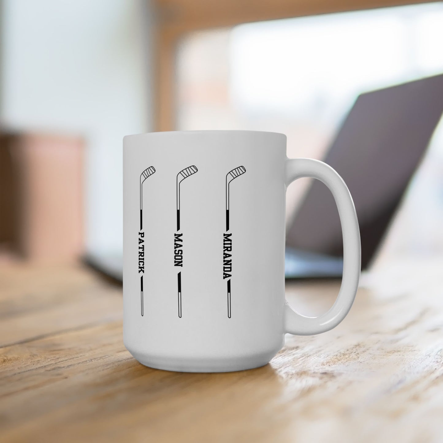 Customized Hockey Mom Dad Mug for Hockey Parents | Hockey Mom Gift Idea for Hockey Dad | Hockey Coach Gift | Personalized Hockey Player Mug