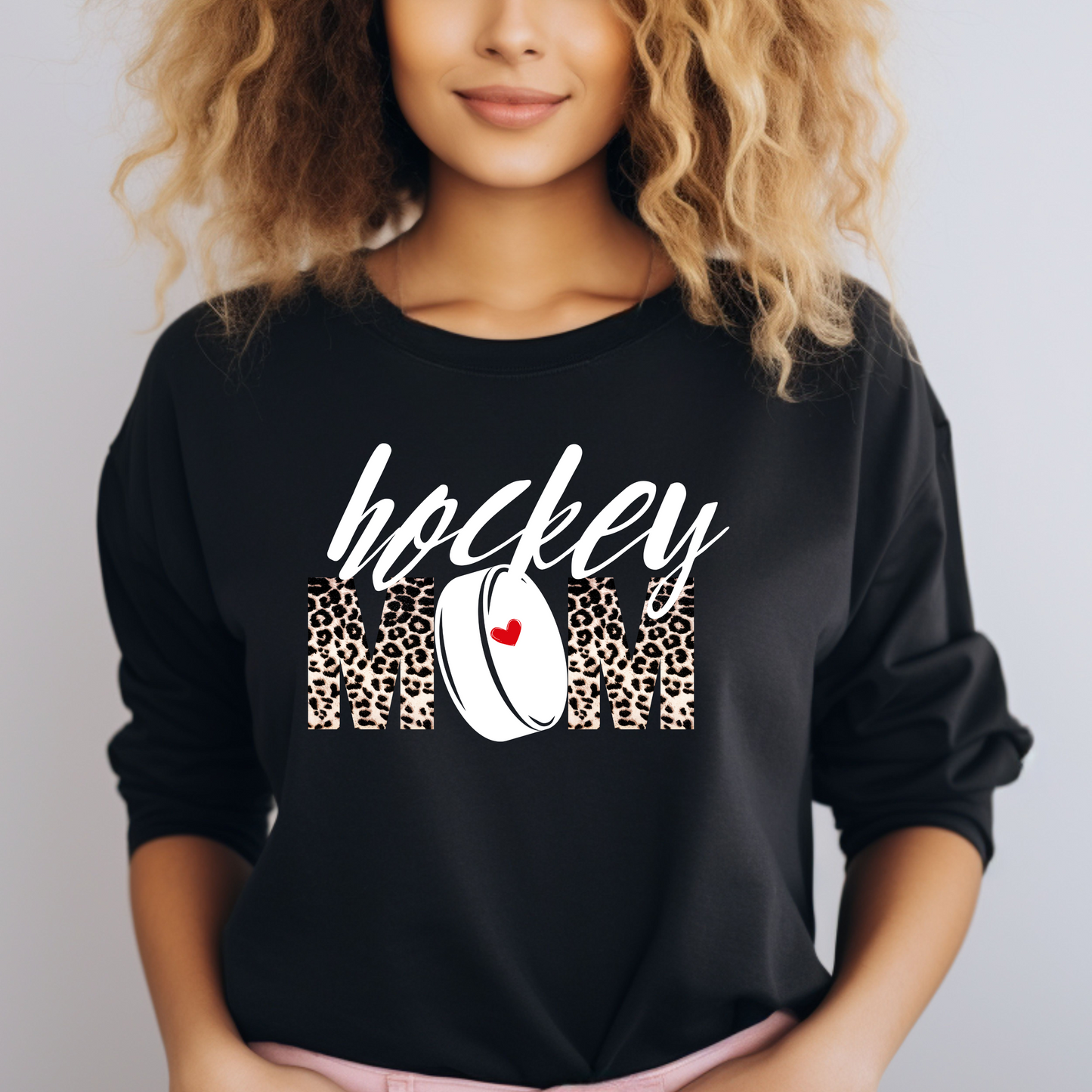 Hockey Mom Crewneck Sweatshirt | Hockey Crewneck Sweatshirt|Ice Chirps