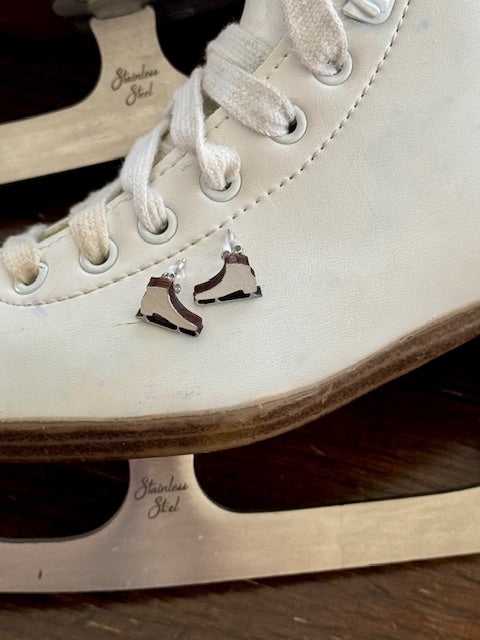 Figure Skate Earrings - Ice Skating Jewelry Gift for Skaters & Coaches
