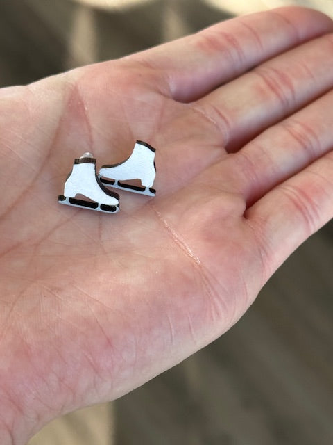 Figure Skate Earrings - Ice Skating Jewelry Gift for Skaters & Coaches