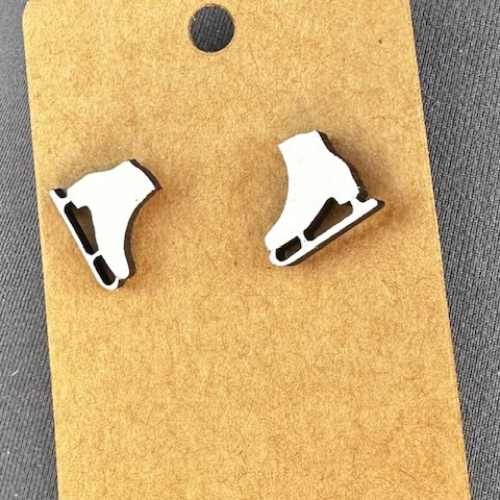 Figure Skate Earrings - Ice Skating Jewelry Gift for Skaters & Coaches