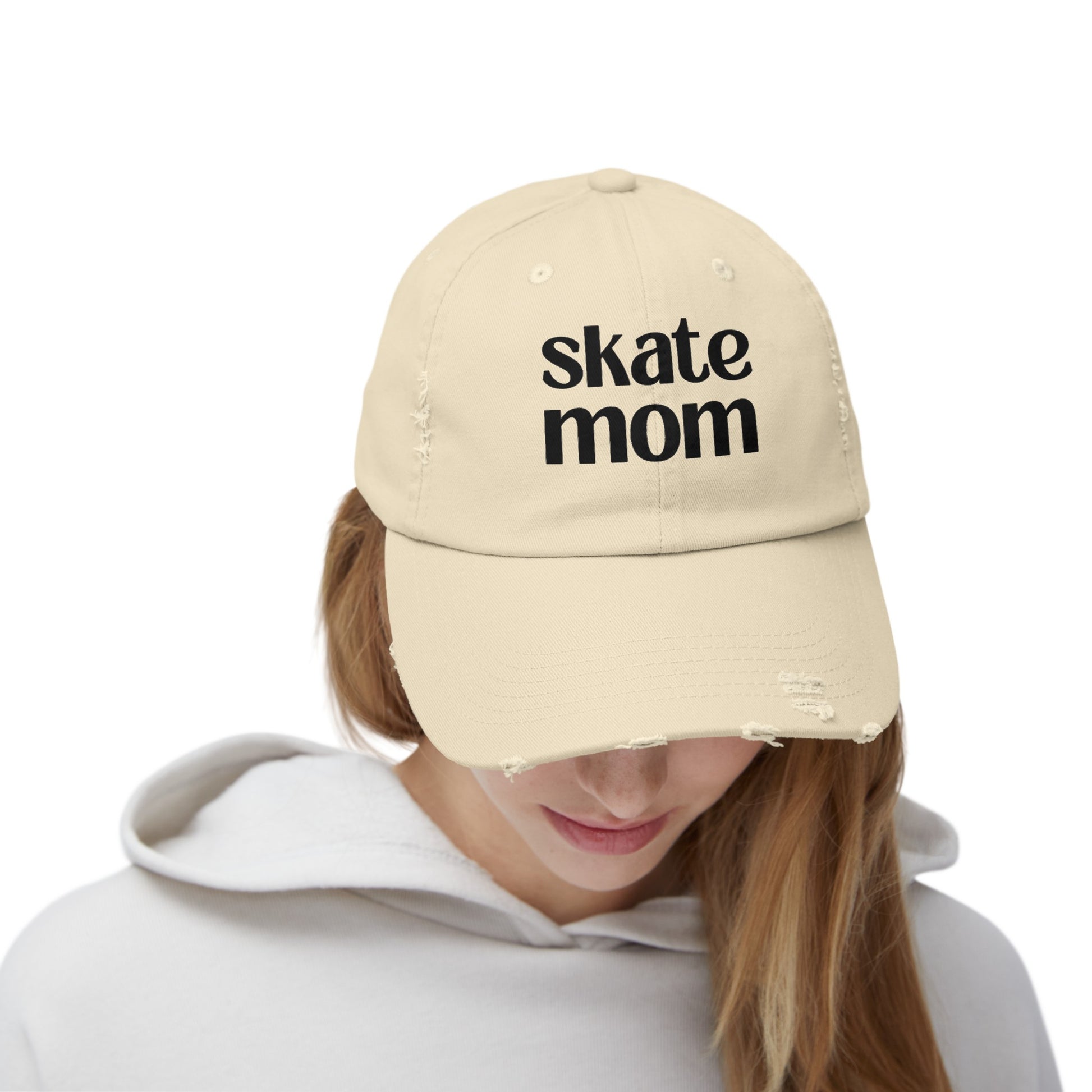 Skate Mom Distressed Cap | Skate Mom Cap | Ice Chirps