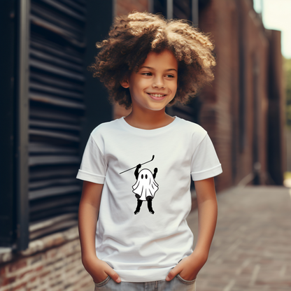 Kids Halloween Hockey Shirt
