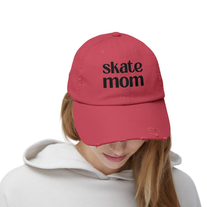 Skate Mom Distressed Cap | Skate Mom Cap | Ice Chirps