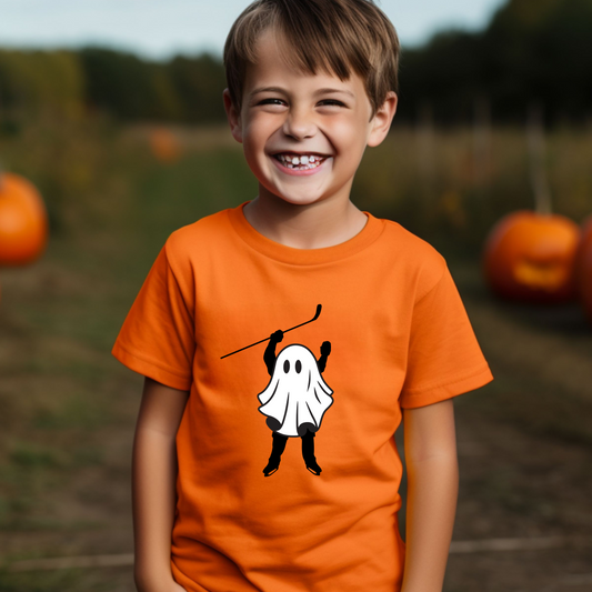 Kids Halloween Hockey Shirt