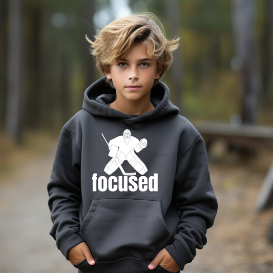 Youth Hockey Goalie Hoodie | Youth Hooded Sweatshirt | Ice Chirps