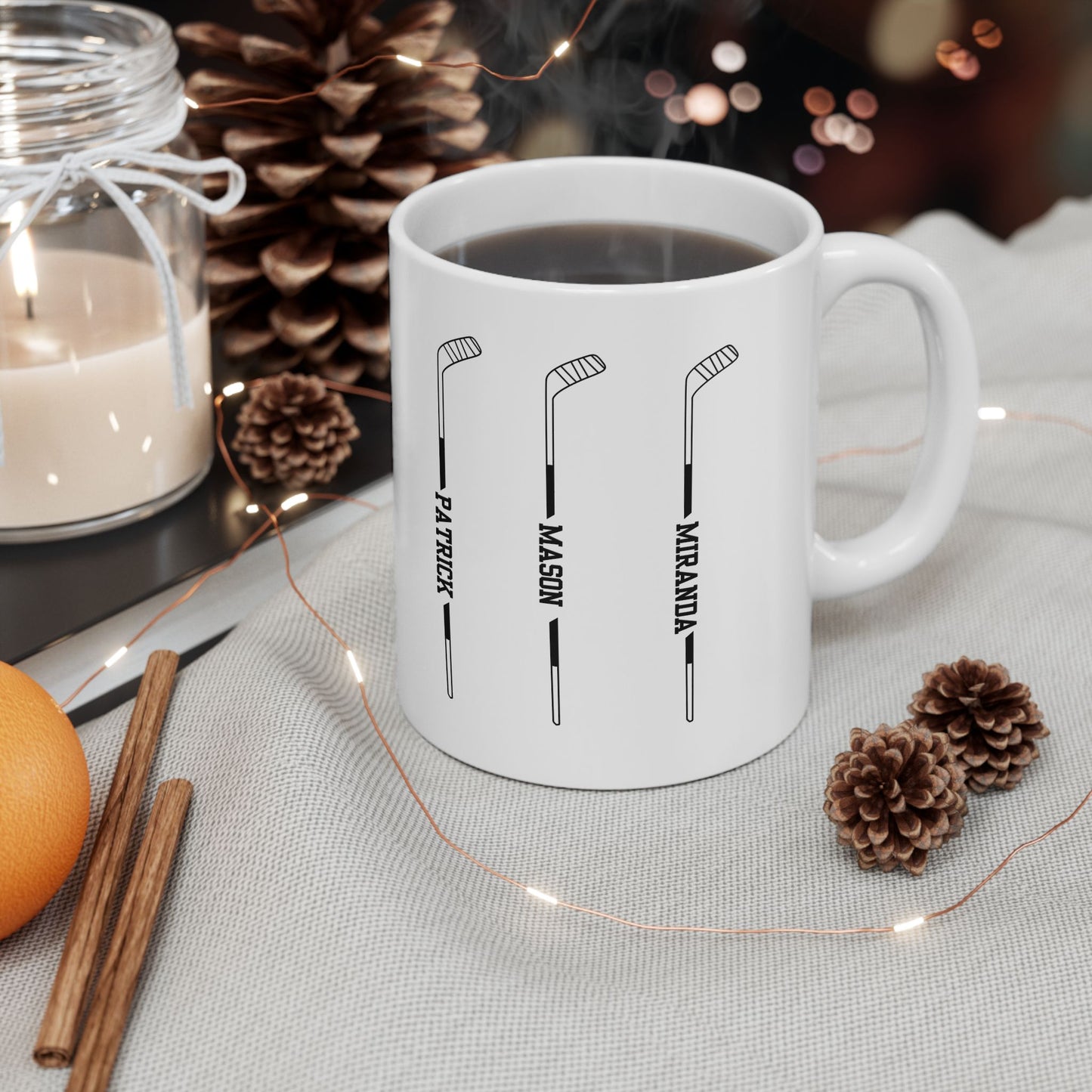 Customized Hockey Mom Dad Mug for Hockey Parents | Hockey Mom Gift Idea for Hockey Dad | Hockey Coach Gift | Personalized Hockey Player Mug