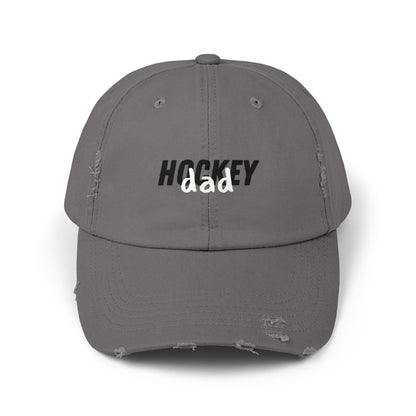Hockey Dad Cap | Hockey Dad Distressed Cap | Ice Chirps