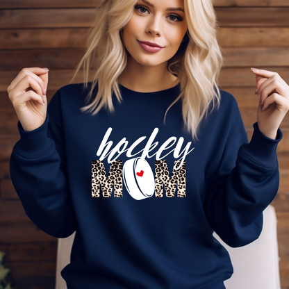 Hockey Mom Crewneck Sweatshirt | Hockey Crewneck Sweatshirt|Ice Chirps