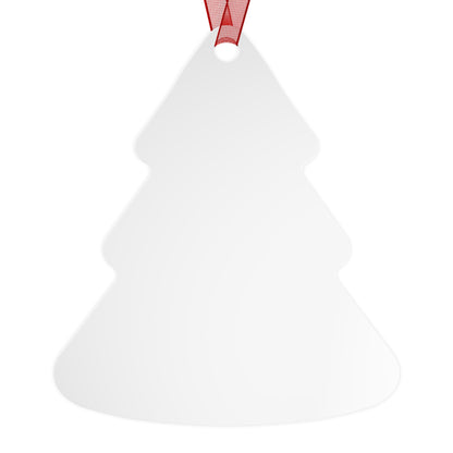 Figure Skating Christmas Ornament - Metal Tree Shaped Holiday Ornament - Skater Gift - Ice Skating Decor - Xmas Gift for Figure Skaters
