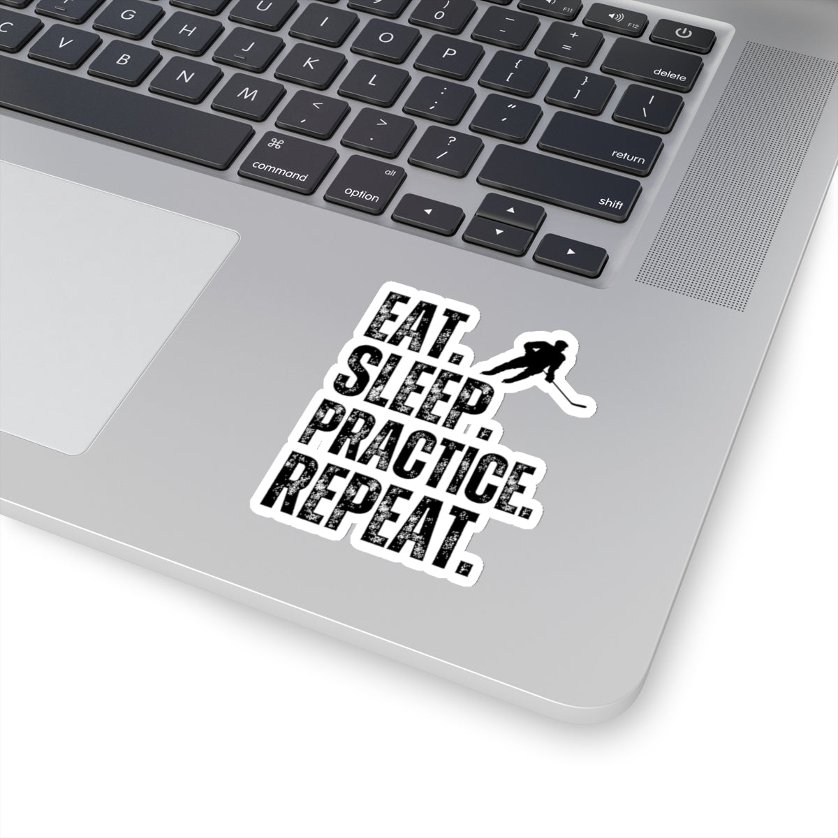 Eat Sleep Hockey Repeat Hockey Player Sticker