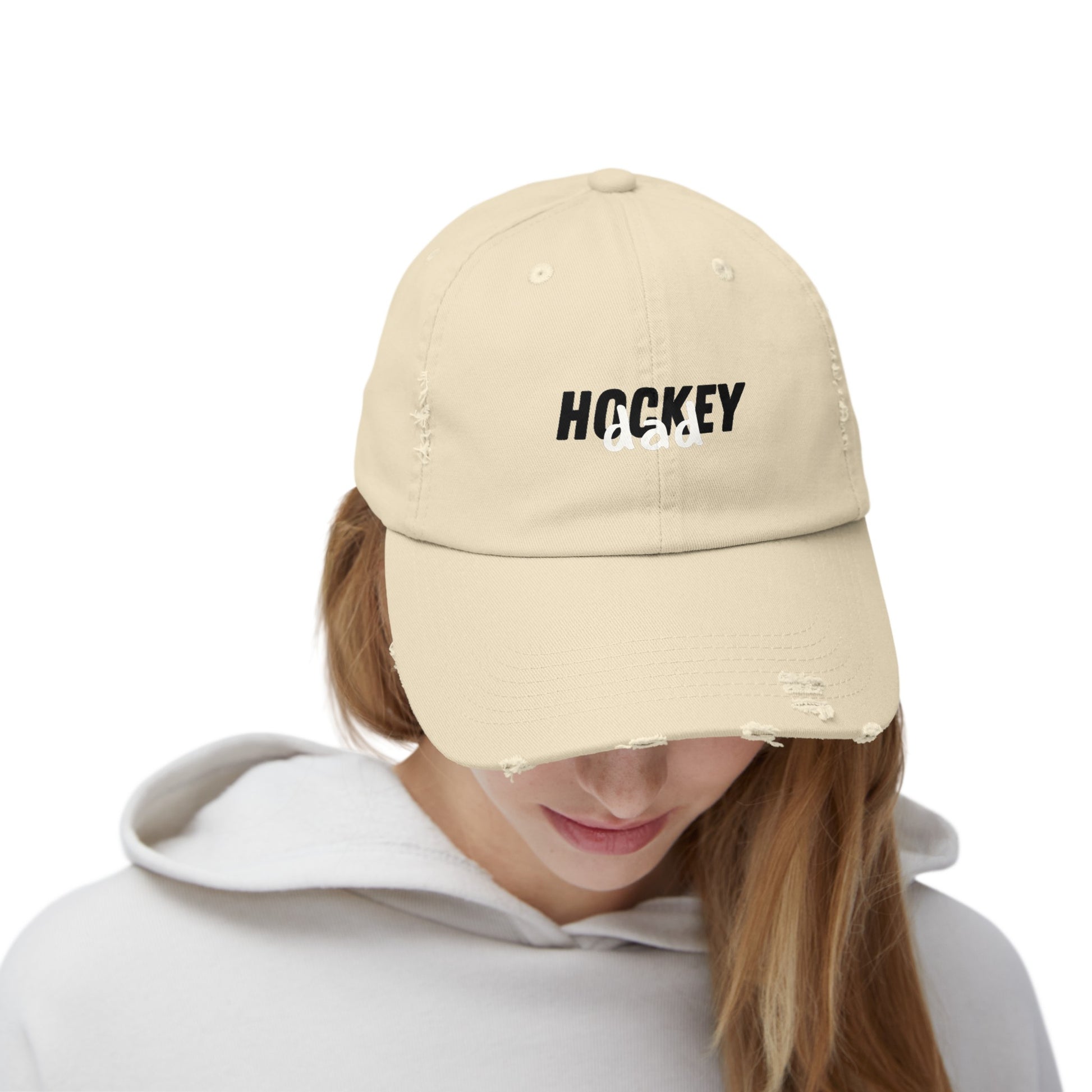 Hockey Dad Cap | Hockey Dad Distressed Cap | Ice Chirps