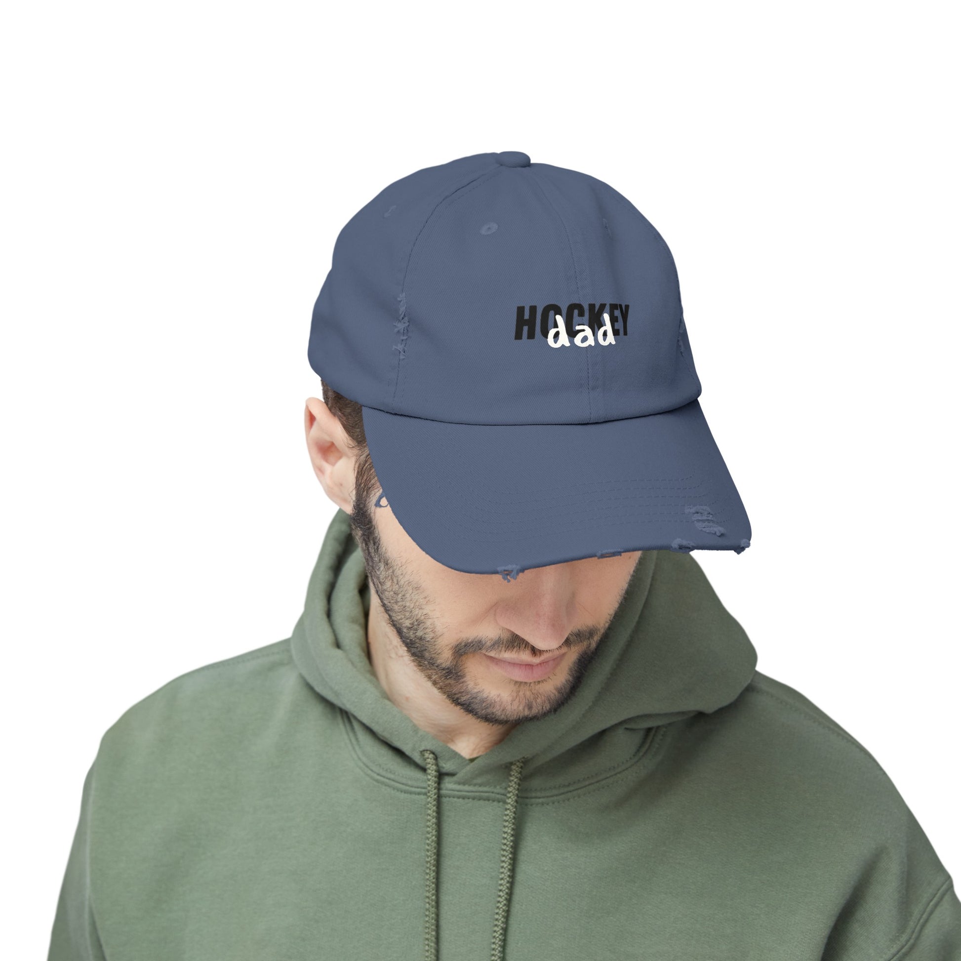 Hockey Dad Cap | Hockey Dad Distressed Cap | Ice Chirps