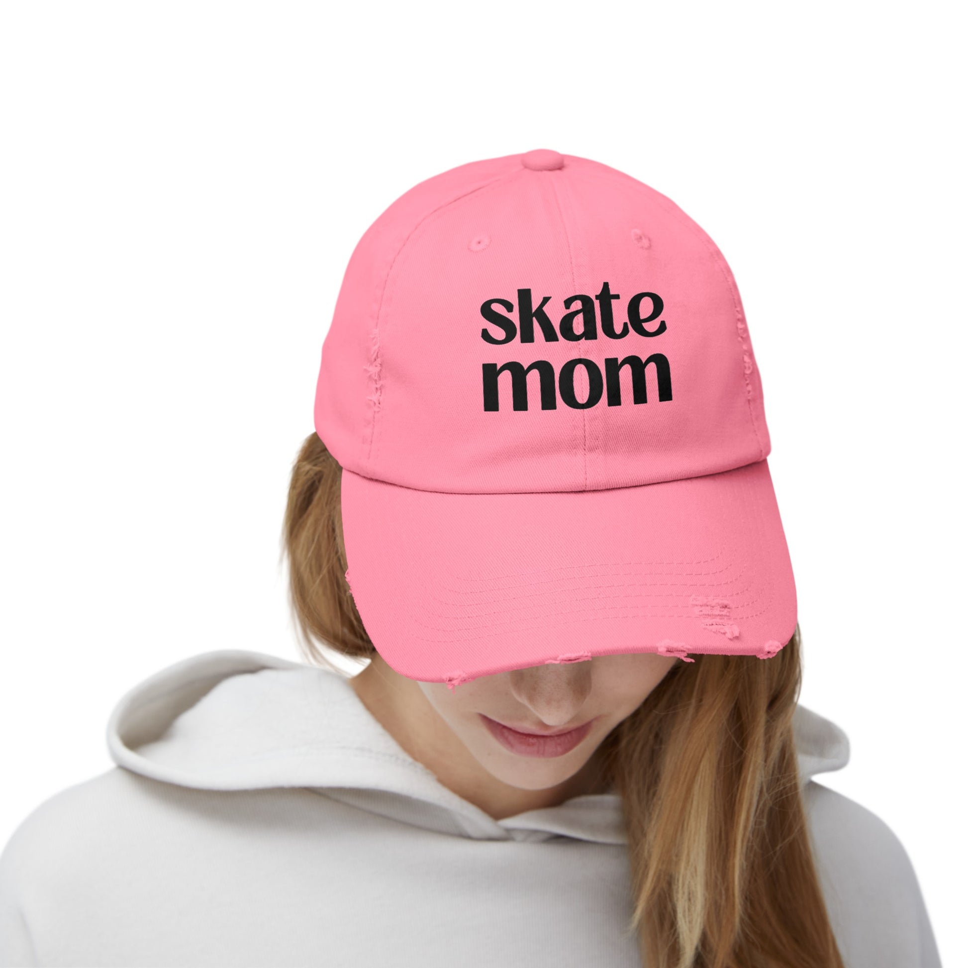 Skate Mom Distressed Cap | Skate Mom Cap | Ice Chirps