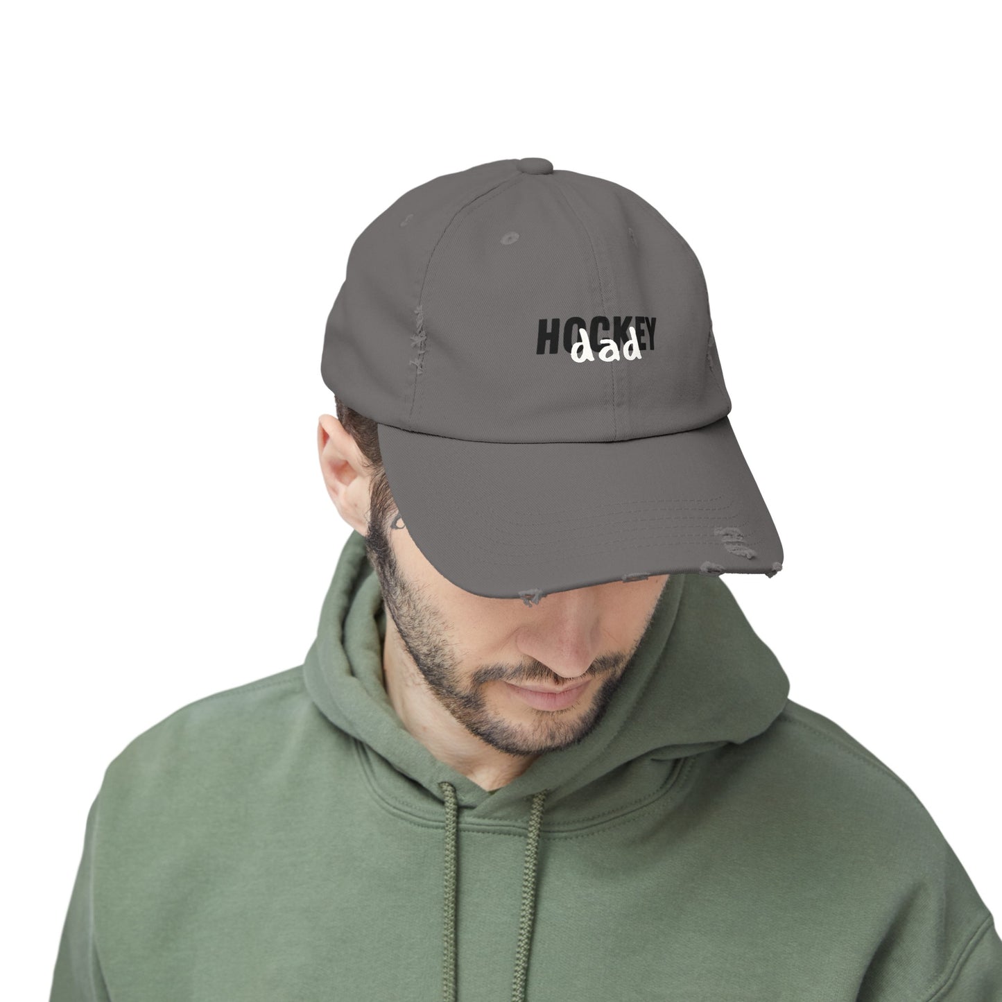 Hockey Dad Cap | Hockey Dad Distressed Cap | Ice Chirps