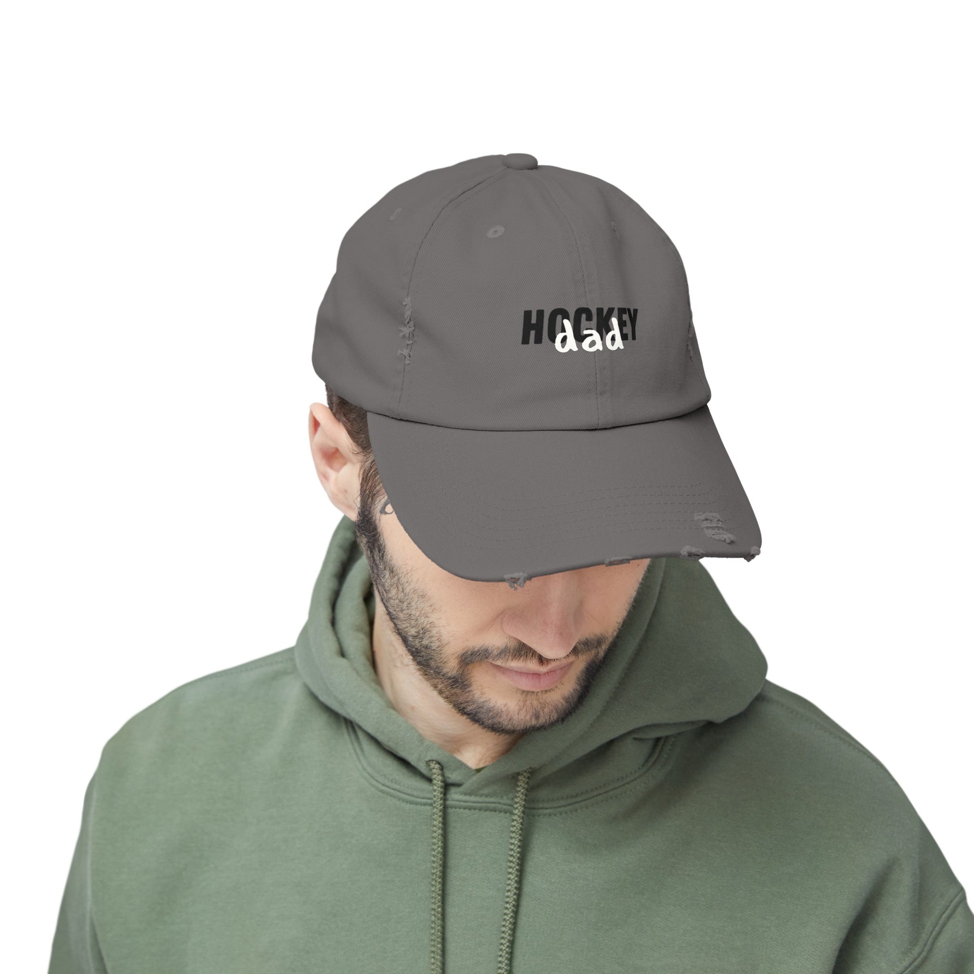 Hockey Dad Cap | Hockey Dad Distressed Cap | Ice Chirps