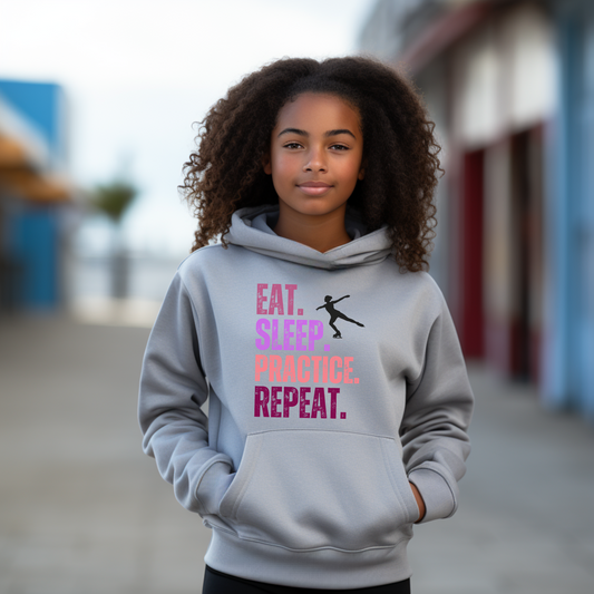 Figure Skating Ice Rink Youth Hoodie