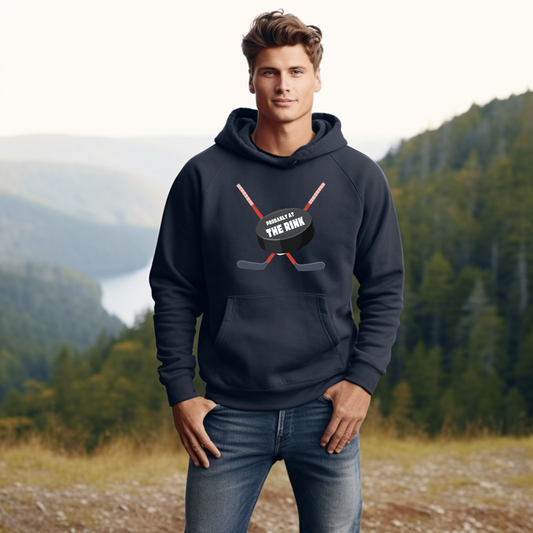 Probably at the Rink Men's Hoodie Hockey Dad Sweatshirt