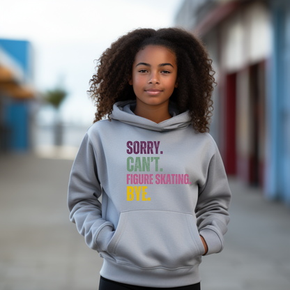 Womens Skate Hoodies | Sorry Can't Figure Skating Hoodie | Ice Chirps