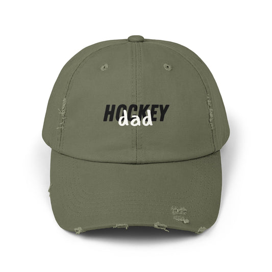 Hockey Dad Cap | Hockey Dad Distressed Cap | Ice Chirps