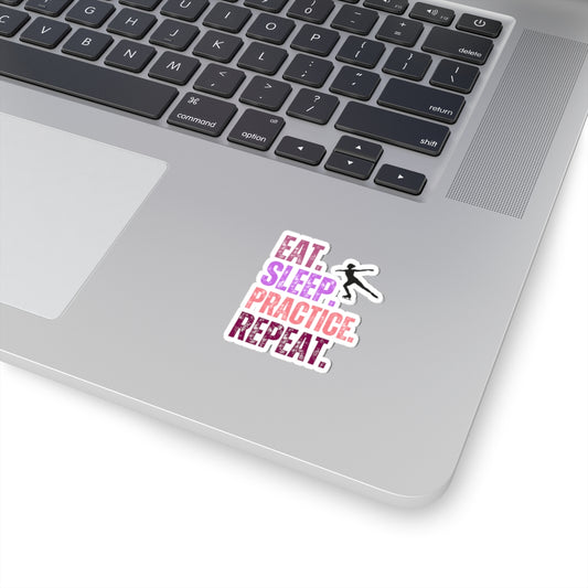 Eat Sleep Practice Repeat Figure Skating Sticker