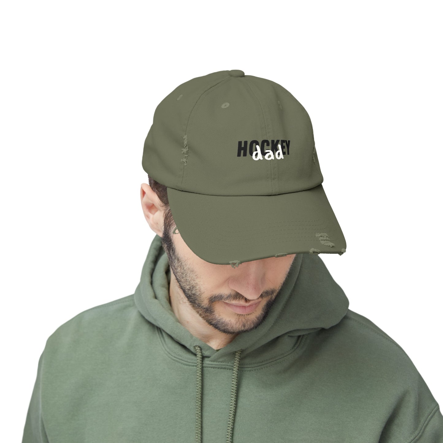 Hockey Dad Cap | Hockey Dad Distressed Cap | Ice Chirps