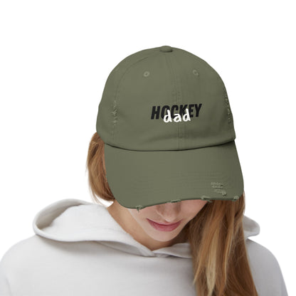 Hockey Dad Cap | Hockey Dad Distressed Cap | Ice Chirps