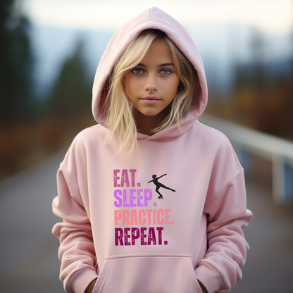 Figure Skating Ice Rink Youth Hoodie