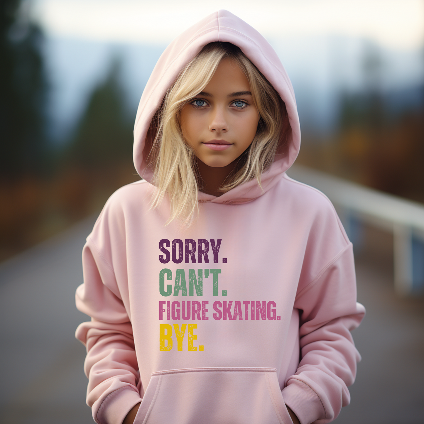Womens Skate Hoodies | Sorry Can't Figure Skating Hoodie | Ice Chirps