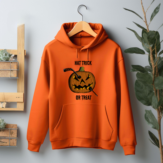Boo Kids Hockey Pumpkin Hoodie