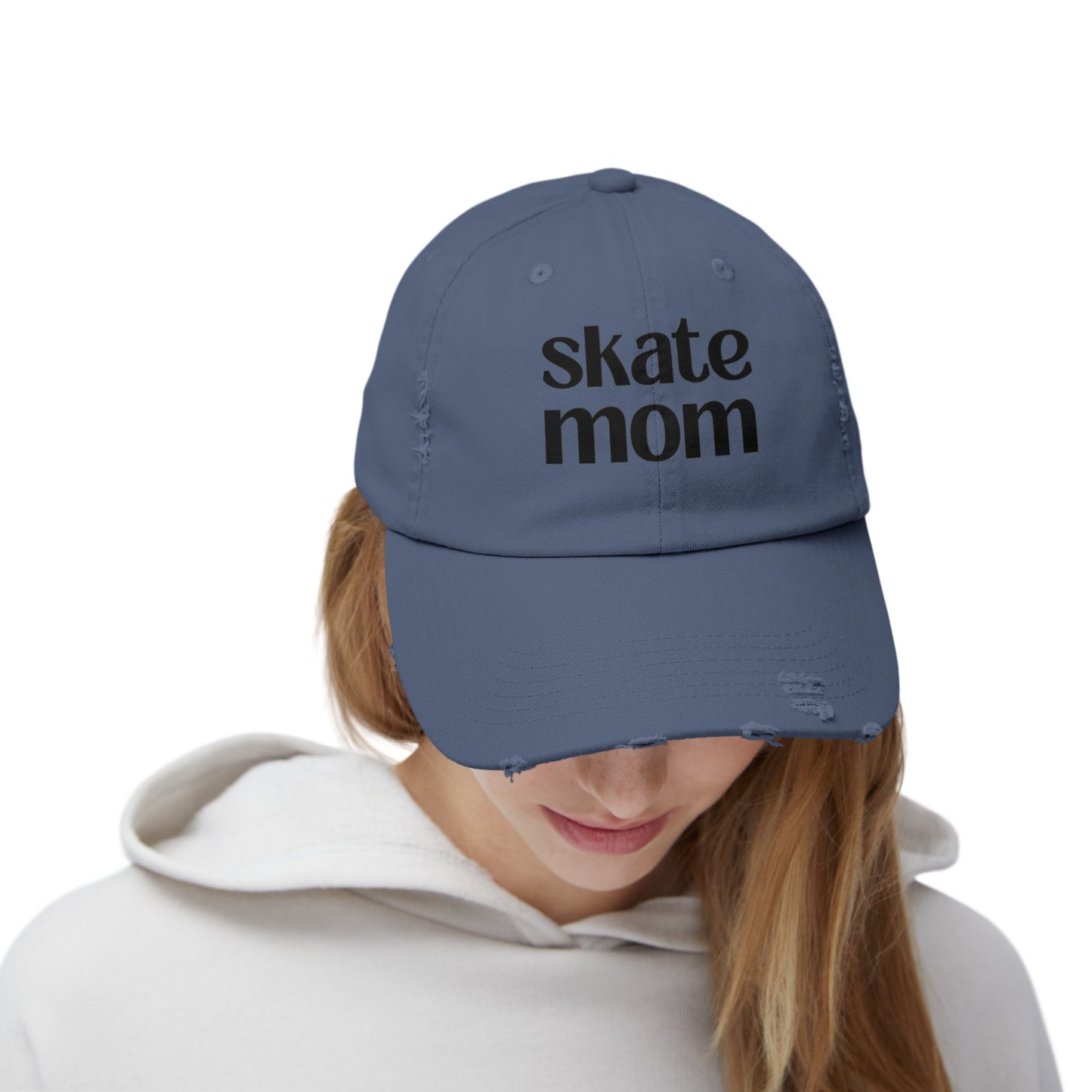 Skate Mom Distressed Cap | Skate Mom Cap | Ice Chirps
