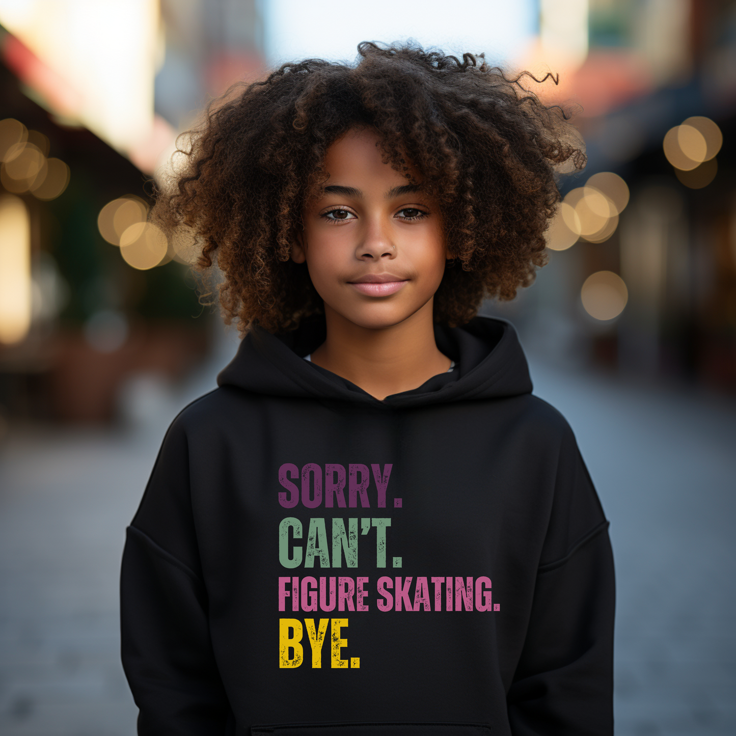 Womens Skate Hoodies | Sorry Can't Figure Skating Hoodie | Ice Chirps