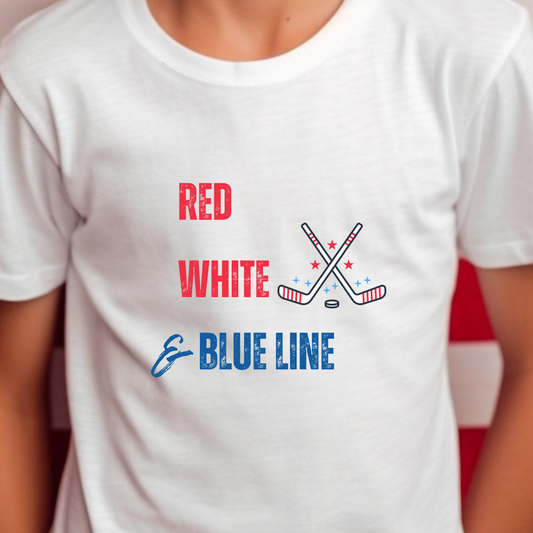 Patriotic Kids Hockey T-Shirt | Kids Hockey T-shirt | Ice Chirps