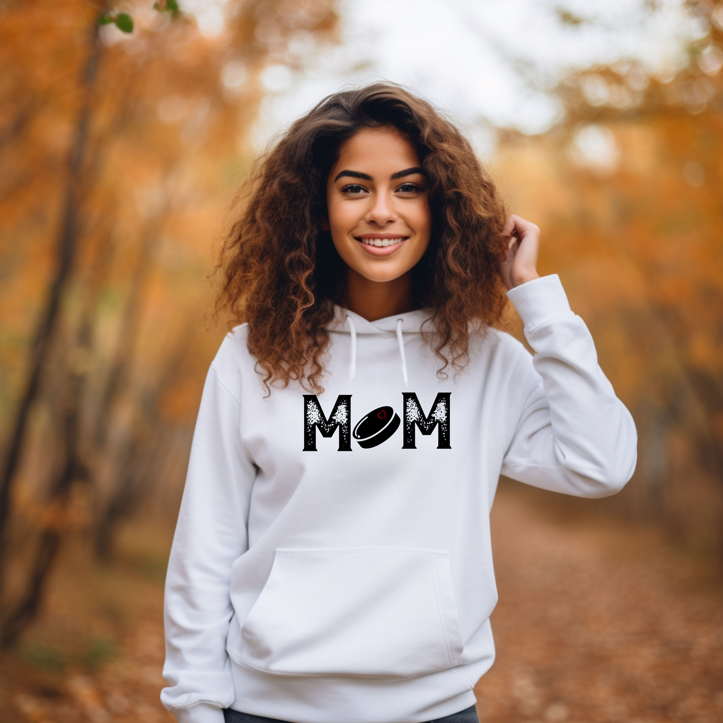 Hockey Mom Puck Heart Hoodie | Puck Heart Hoodie | Ice Chirps