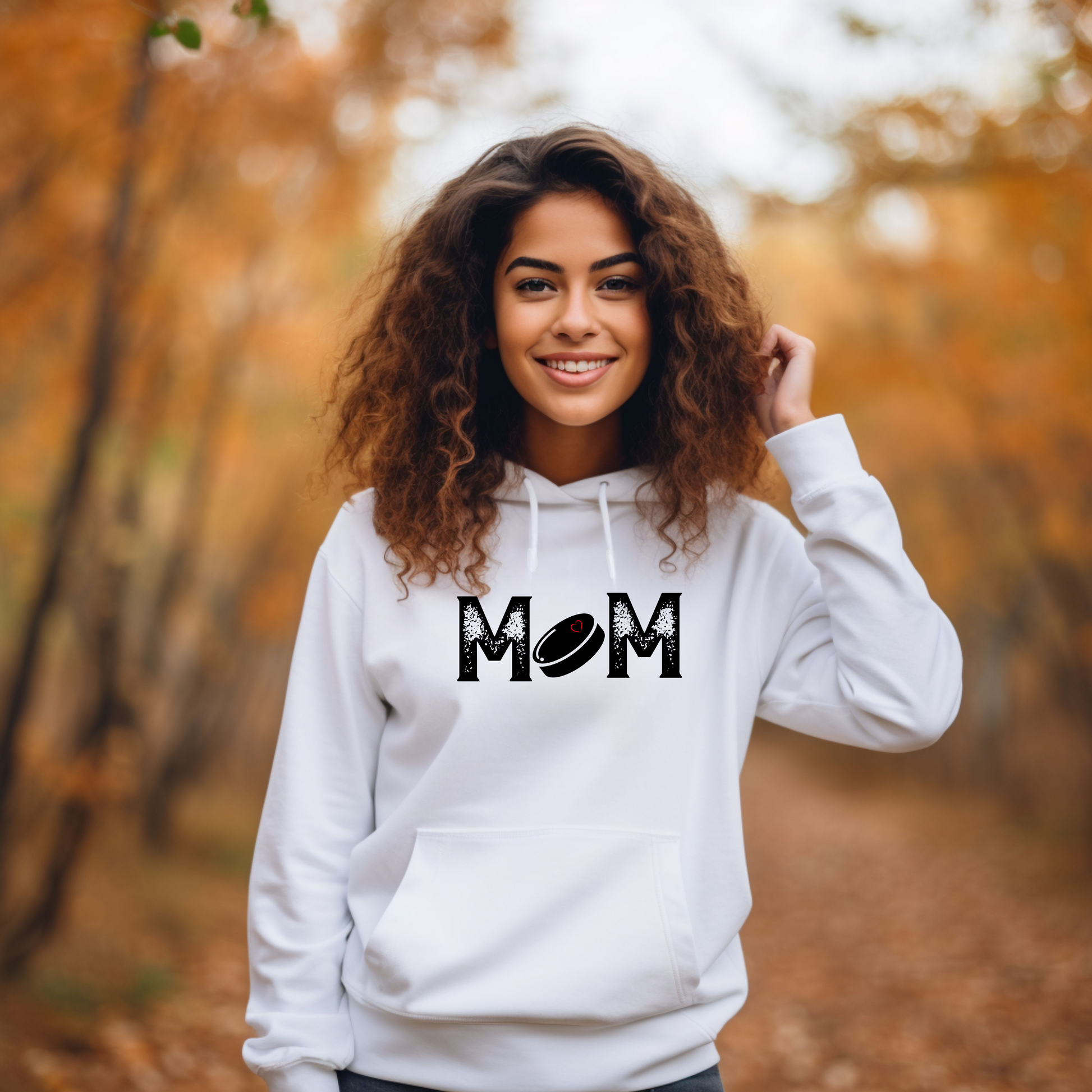 Hockey Mom Puck Heart Hoodie | Puck Heart Hoodie | Ice Chirps