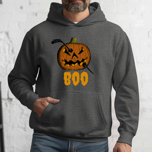 Men's Halloween Pumpkin Hockey Hoodie