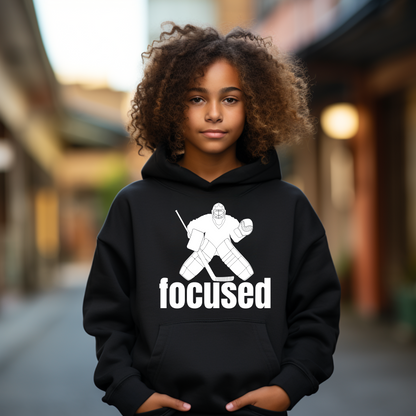 Youth Hockey Goalie Hoodie | Youth Hooded Sweatshirt | Ice Chirps