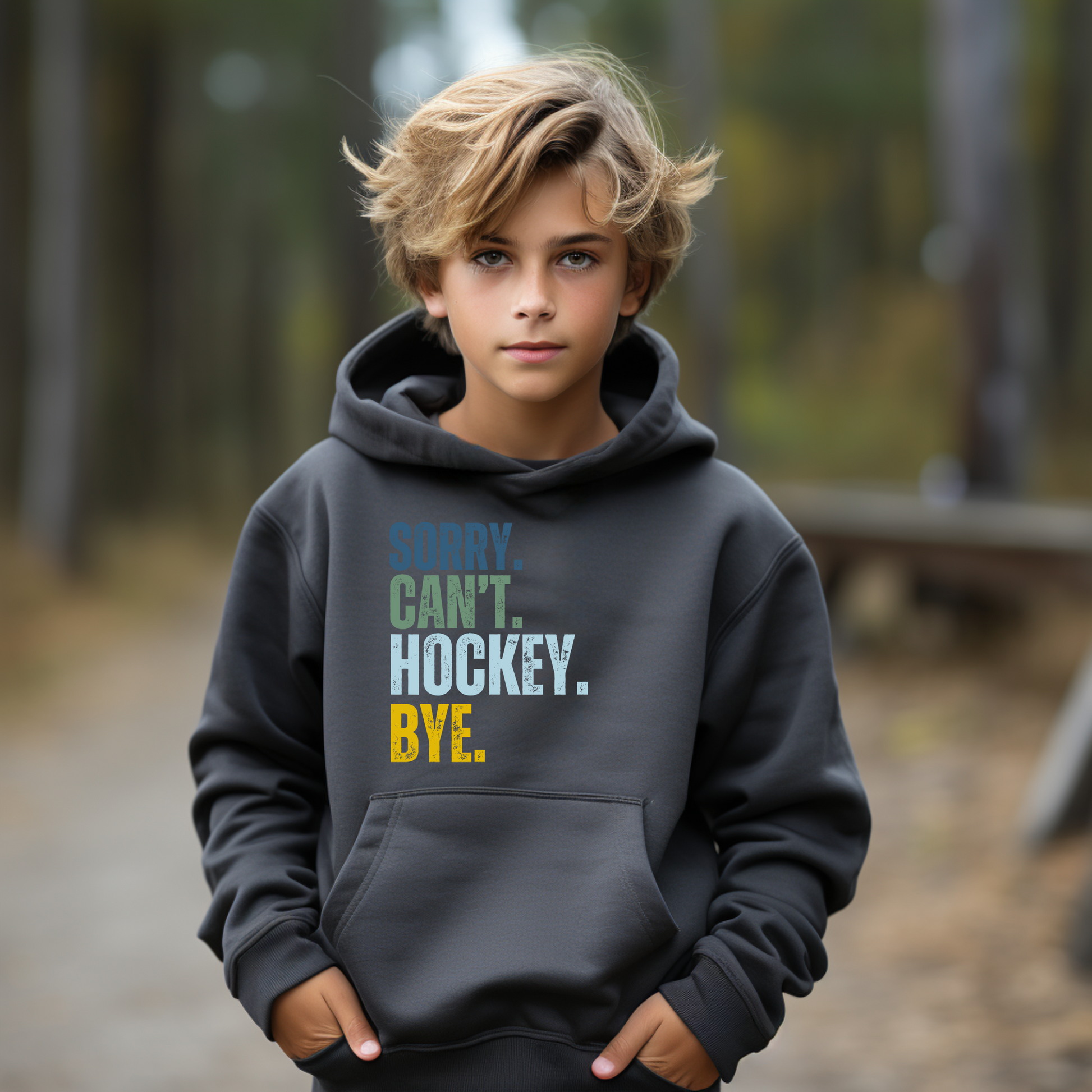 Hockey Player Youth Hoodie | Youth Hoodie | Ice Chirps