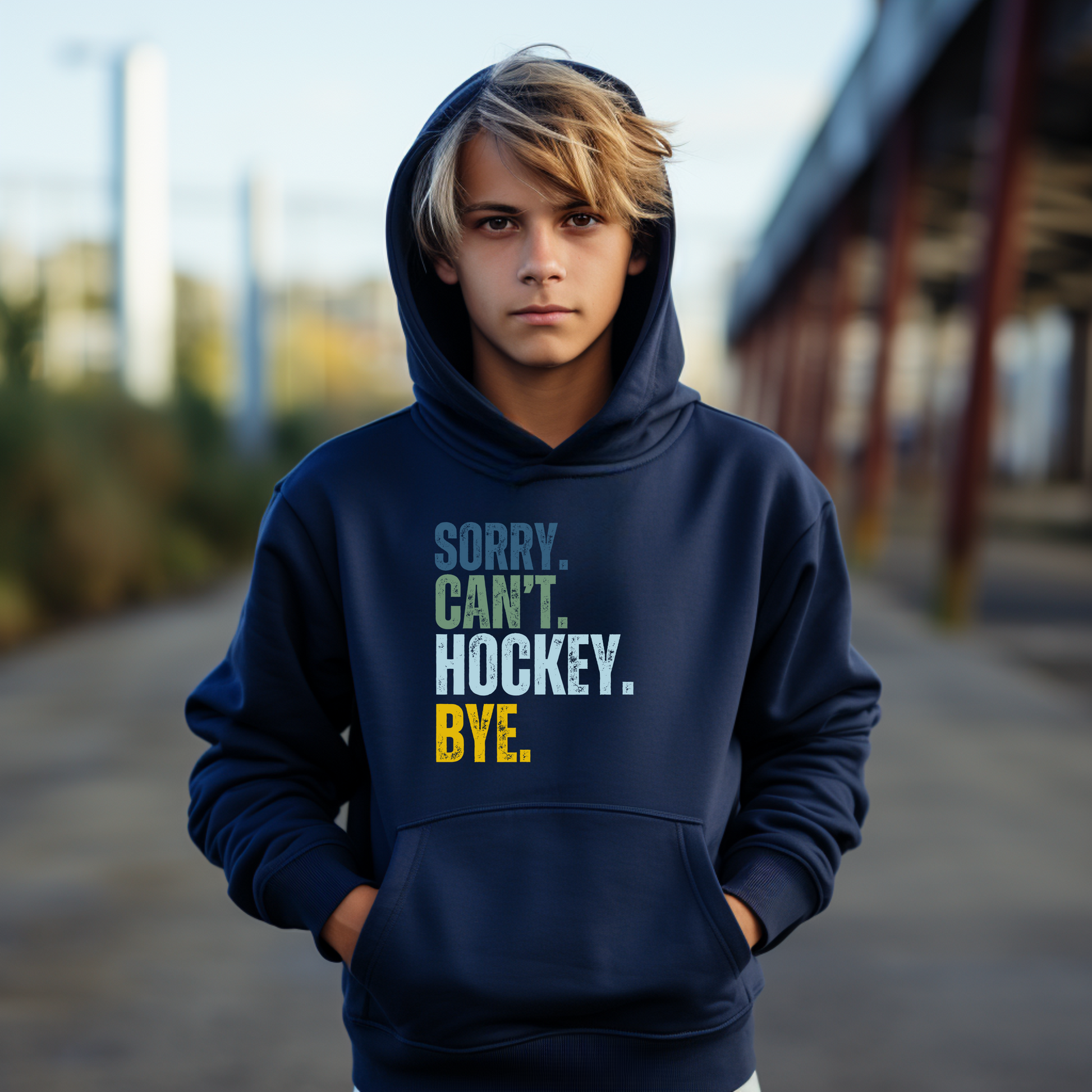 Hockey Player Youth Hoodie | Youth Hoodie | Ice Chirps