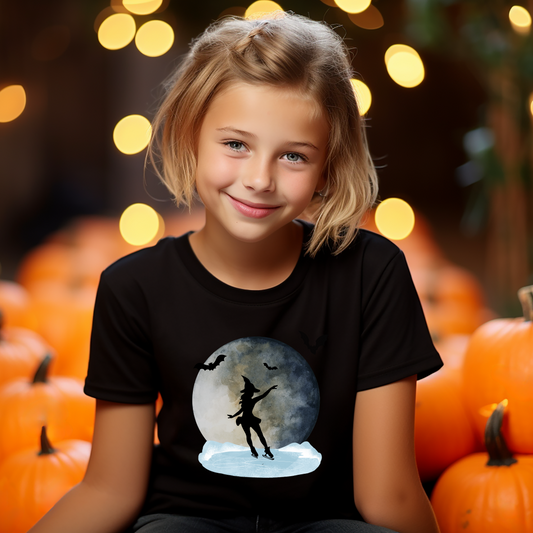 Figure Skating Witch Kids T-shirt