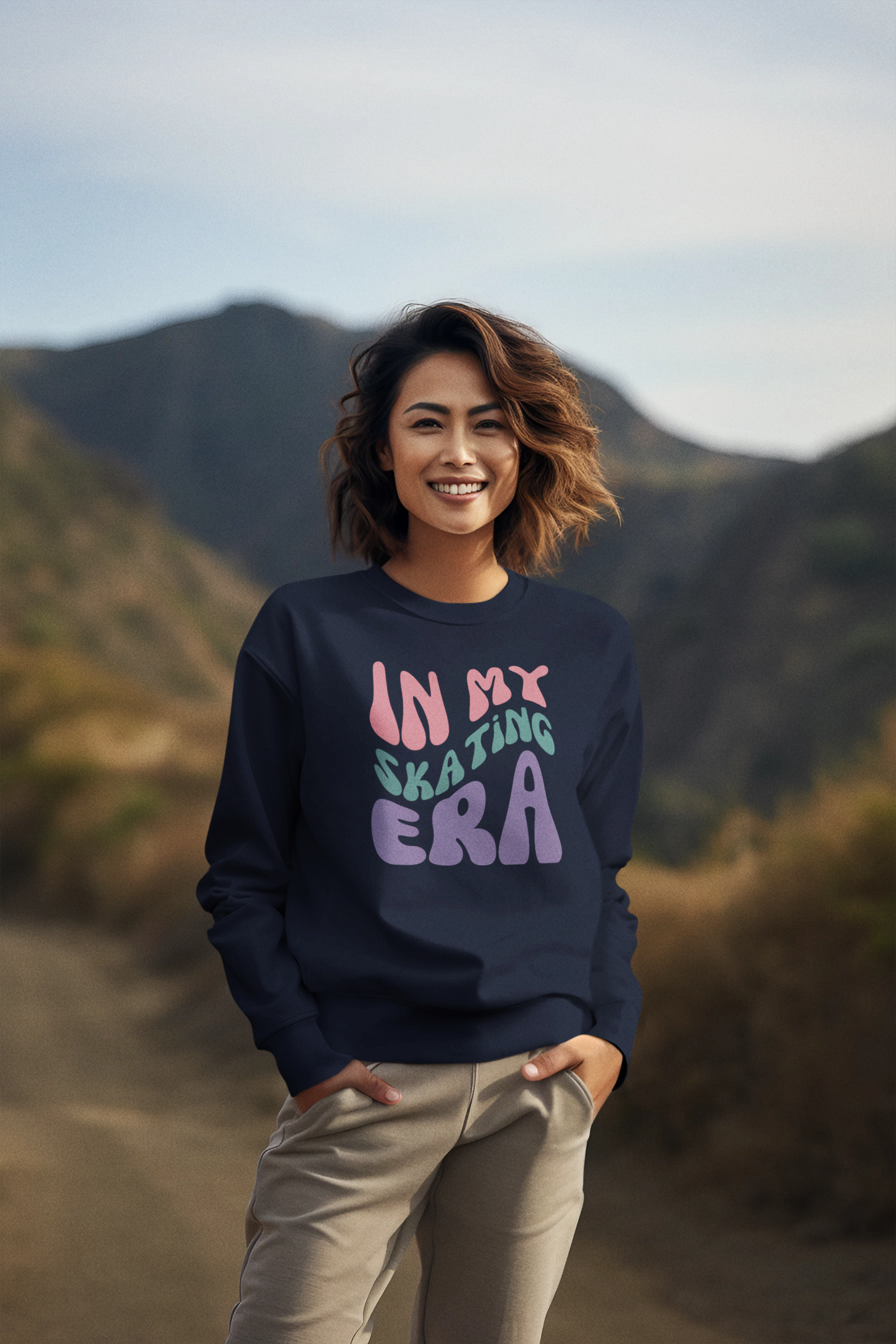Womens Crew Neck Sweatshirt |  Unisex Skating Sweatshirt | Ice Chirps