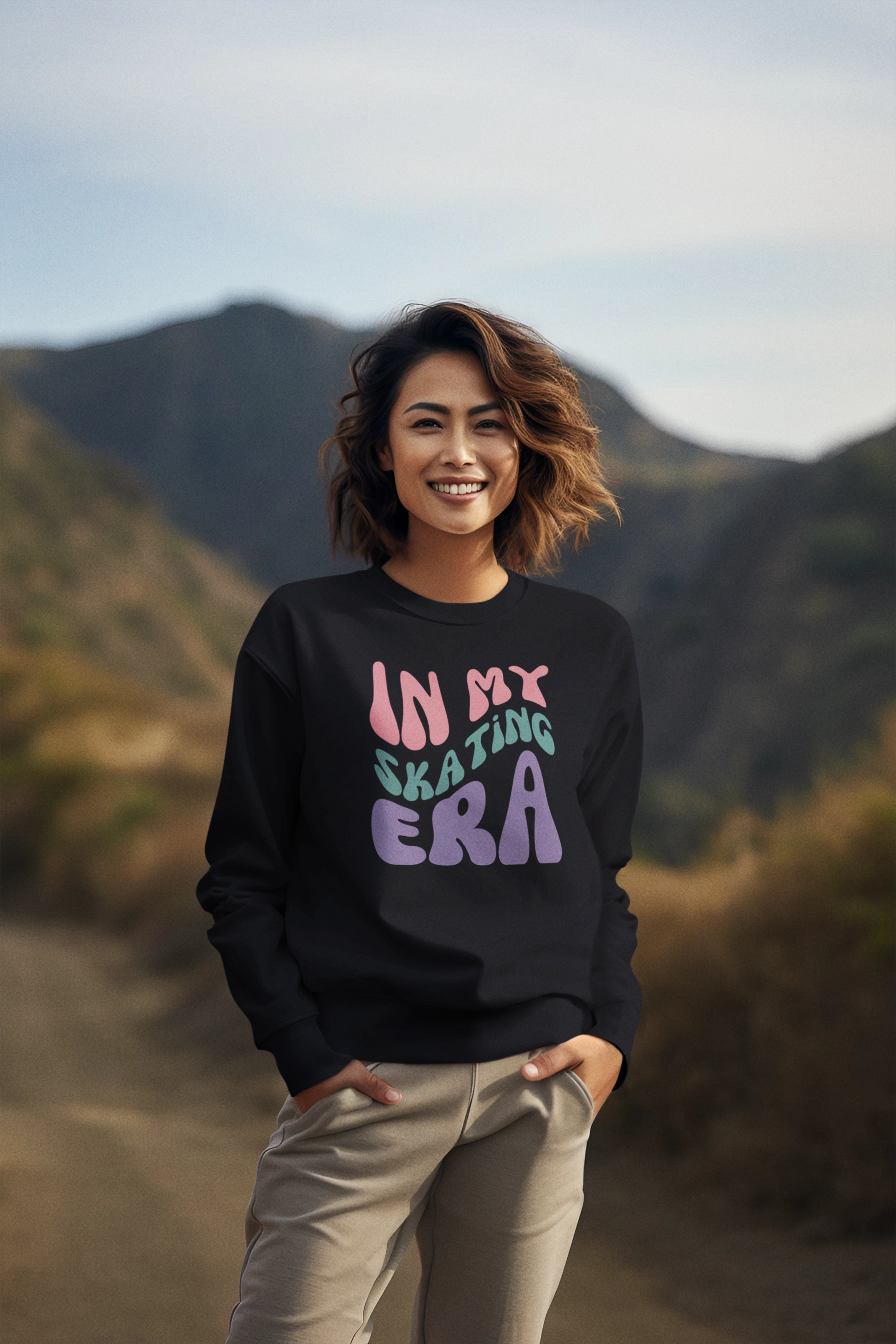 Womens Crew Neck Sweatshirt |  Unisex Skating Sweatshirt | Ice Chirps