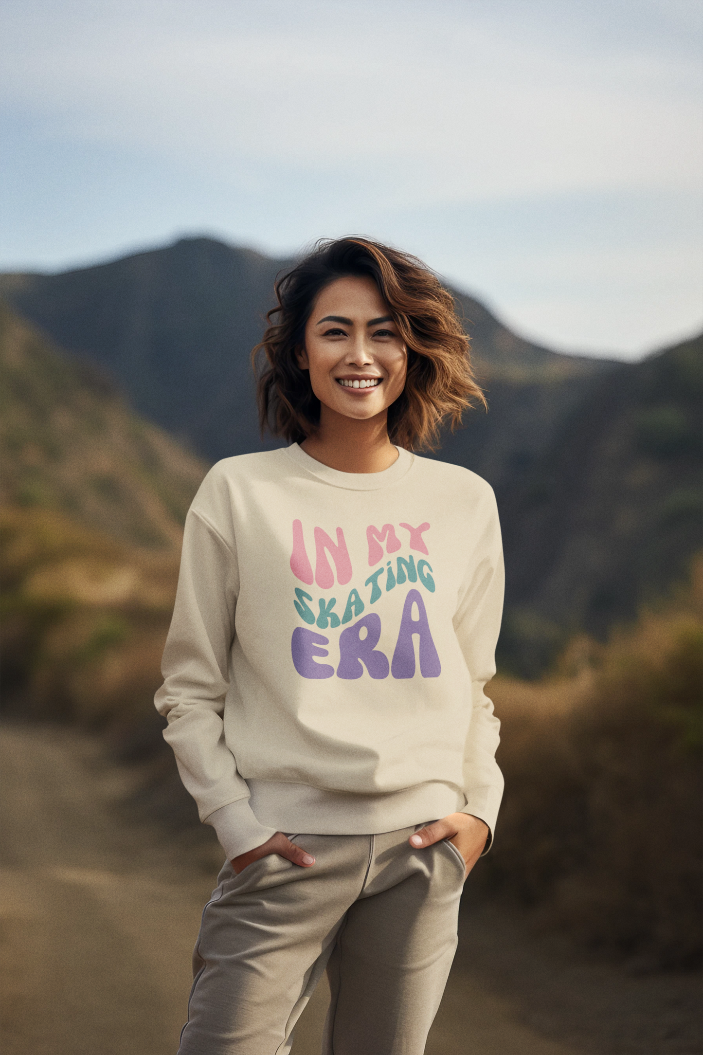 Womens Crew Neck Sweatshirt |  Unisex Skating Sweatshirt | Ice Chirps
