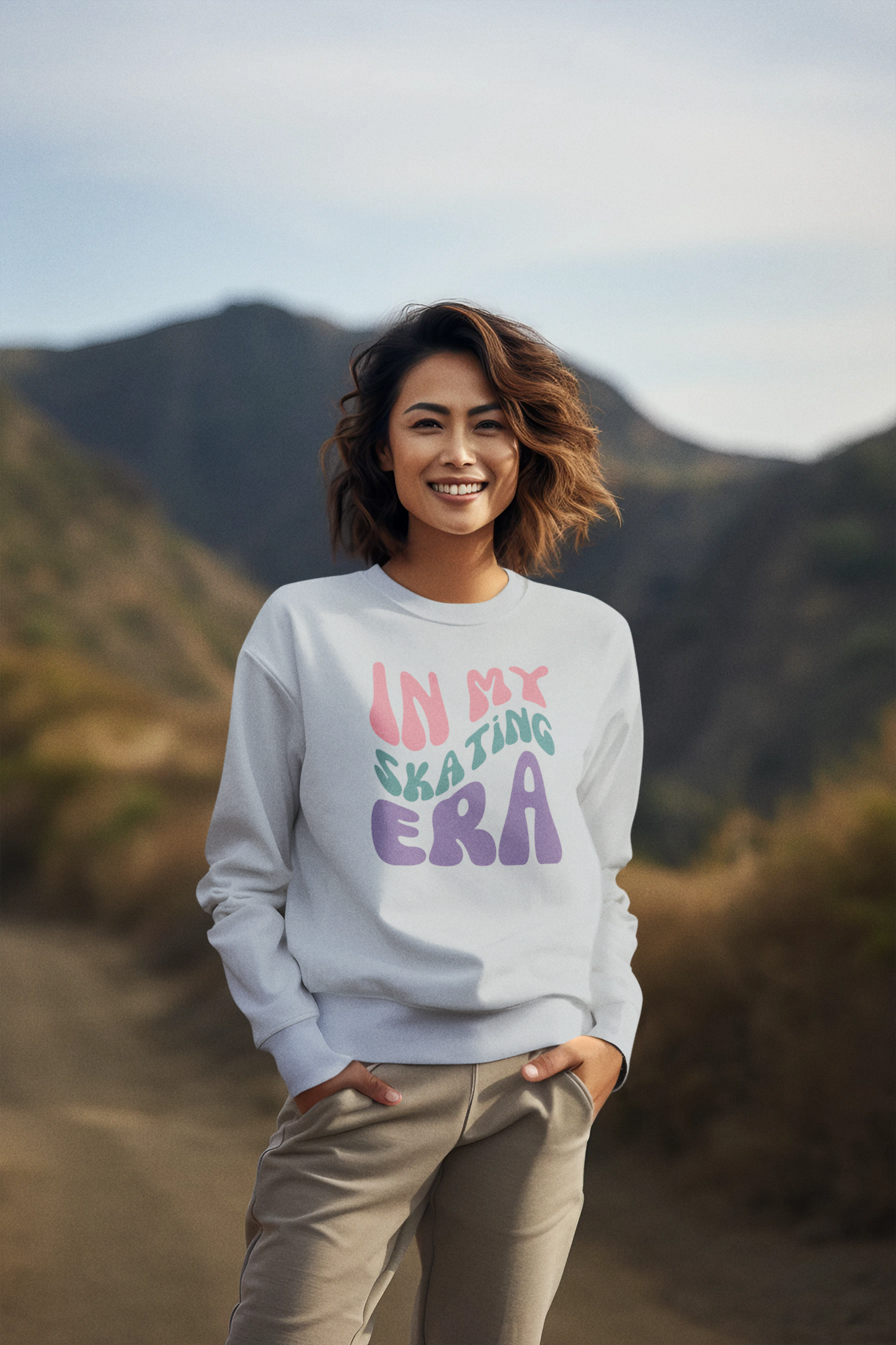 Womens Crew Neck Sweatshirt |  Unisex Skating Sweatshirt | Ice Chirps