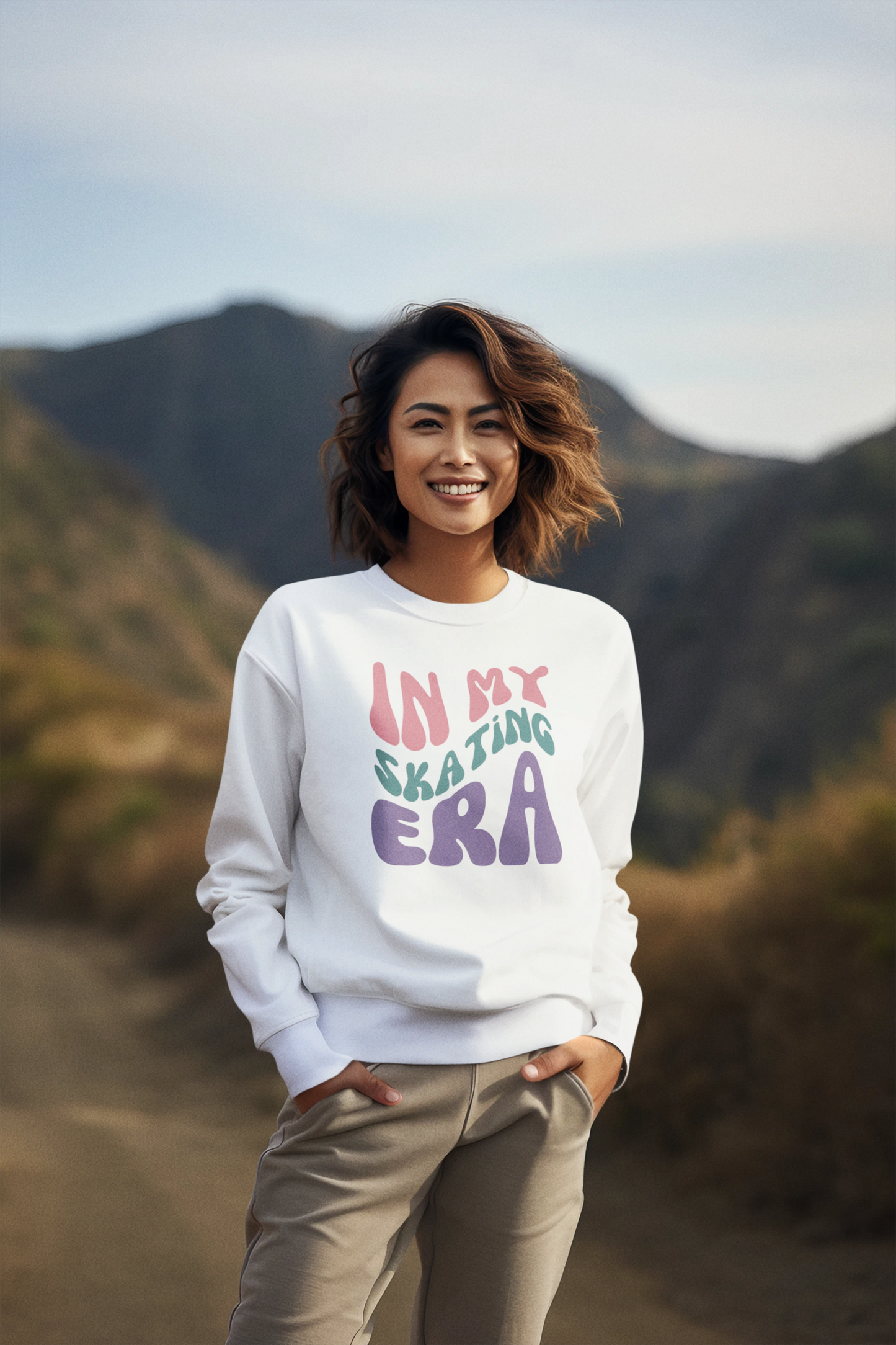 Womens Crew Neck Sweatshirt |  Unisex Skating Sweatshirt | Ice Chirps